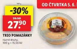 Lidl TRIO POMAZÁNKY nabídka