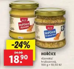 Lidl Hořčice nabídka