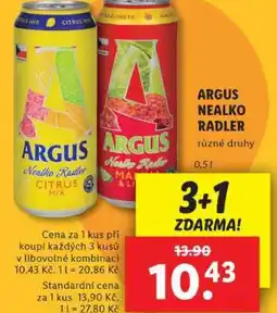 Lidl ARGUS NEALKO RADLER nabídka