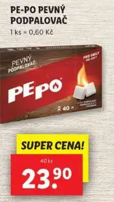 Lidl Pe-Po pevný podpalovač nabídka