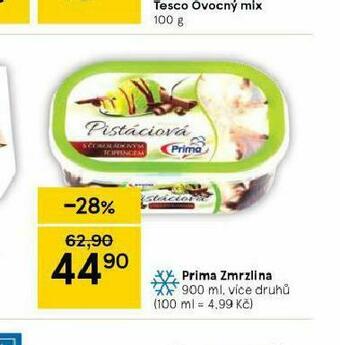Tesco Prima zmrzlina nabídka
