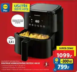 Lidl SILVERCREST KITCHEN TOOLS DIGITÁLNÍ HORKOVZDUŠNÁ FRITÉZA 1400 W nabídka