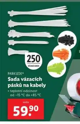 Lidl PARKSIDE Sada vázacích pásků na kabely nabídka