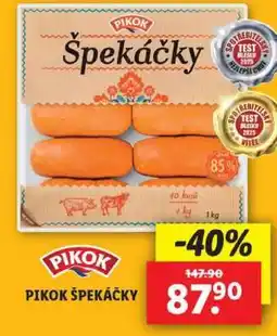 Lidl PIKOK ŠPEKÁČKY nabídka