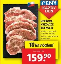 Lidl Vepřová krkovice bez kosti nabídka