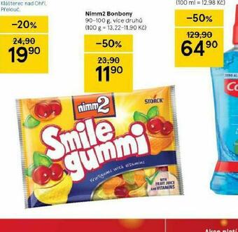 Tesco Nimm2 bonbony nabídka