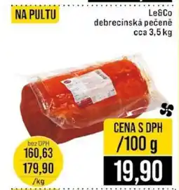 Jip LE & CO Debrecínská pečeně nabídka