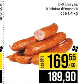 Jip D-K Dřevec klobása dřevecká nabídka