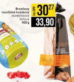 Jip Breadway toustáček kváskový slunečnicový dýňový nabídka