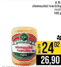 Jip A.W. Olomoucké tvarůžky malé nabídka