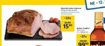 Tesco Řeznická šunka výběrová nabídka
