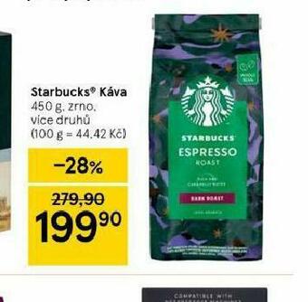 Tesco Starbucks káva nabídka