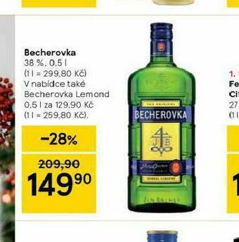Tesco Becherovka nabídka