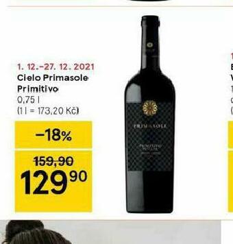Tesco Cielo primasole primitivo nabídka