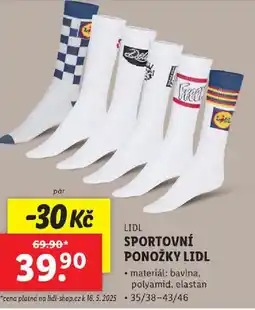 Lidl Sportovní ponožky lidl nabídka
