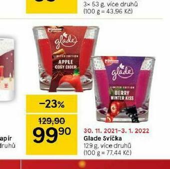 Tesco Glade svíčka nabídka