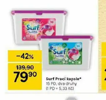 Tesco Surf prací kapsle nabídka