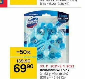 Tesco Domestos wc blok nabídka
