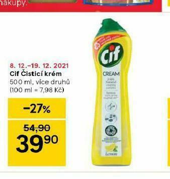 Tesco Cif čistící krém nabídka