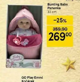 Tesco Bunting baby panenka nabídka