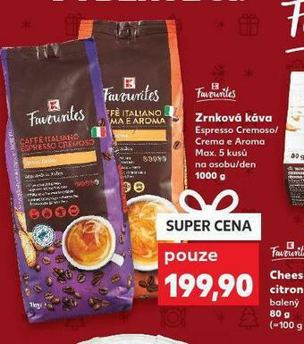 Kaufland Zrnková káva nabídka