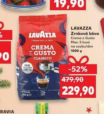 Lavazza zrnková káva