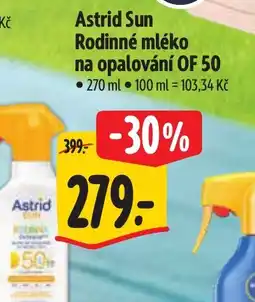 Albert Astrid Sun Rodinné mléko na opalování OF 50 nabídka