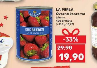 Kaufland La perla ovocná konzerva nabídka