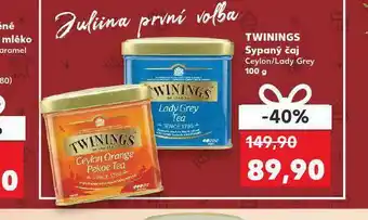 Kaufland Twinings sypaný čaj nabídka