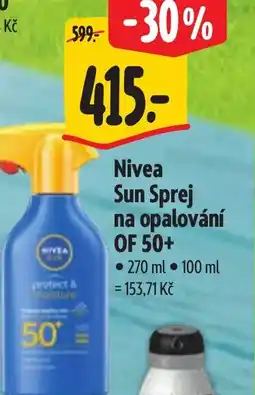 Albert Nivea Sun Sprej na opalování OF 50+ nabídka