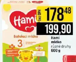 Jip Hami mléko nabídka