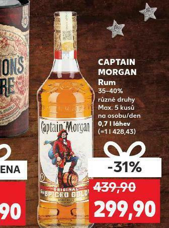 Kaufland Captain morgan rum nabídka