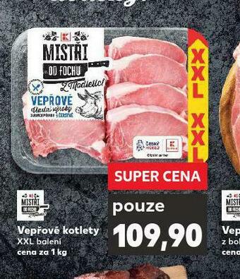Kaufland Vepřové kotlety xxl nabídka