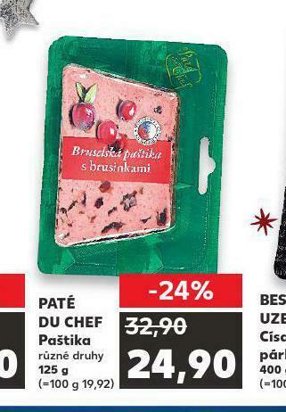 Kaufland Paté du chef paštika nabídka