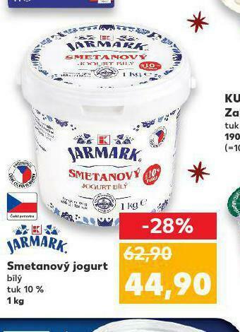 Kaufland Smetanový jogurt nabídka