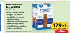 Dr. Max Fresubin protein energy drink nabídka