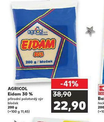 Kaufland Agricol eidam 30% nabídka