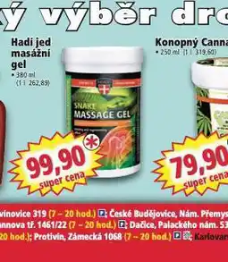 Norma Hadí jed masážní gel nabídka