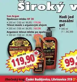 Norma Sun argan arganové tělové mléko po opalování nabídka