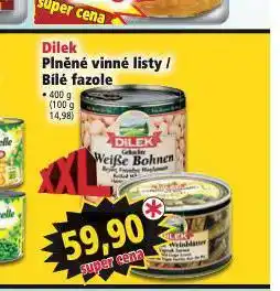 Norma Dilek plněné vinné listy / bílé fazole nabídka