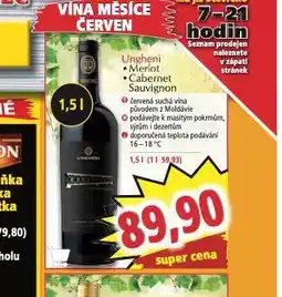 Norma Ungheni cabernet sauvignon nabídka