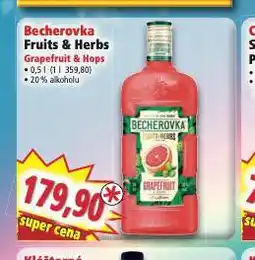 Norma Becherovka fruits & herbs nabídka