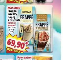 Norma Massimo frappé kávový nápoj s příchutí nabídka