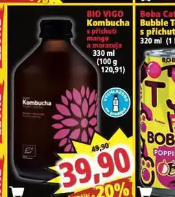 Norma Bio vigo kombucha nabídka