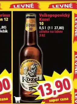 Norma Pivo velkopopovický kozel 10 nabídka