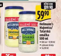 Albert Hellmann´s tatarská omáčka, majonéza nabídka