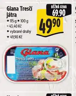 Albert Giana tresčí játra nabídka