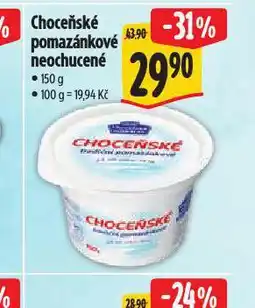 Albert Choceňské tradiční pomazánkové nabídka