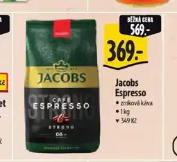 Albert Jacobs espresso zrnková káva nabídka