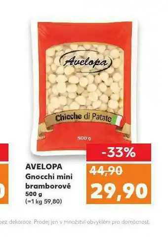 Kaufland Avelopa gnocchi mini bramborové nabídka